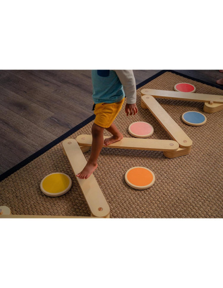 Viga de Equilibrio Avenlur Majesty con Piedras de Paso