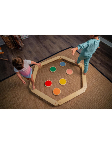 Viga de Equilibrio Avenlur Majesty con Piedras de Paso