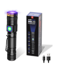 Linterna UV 365nm DARKBEAM Recargable USB para Detección
