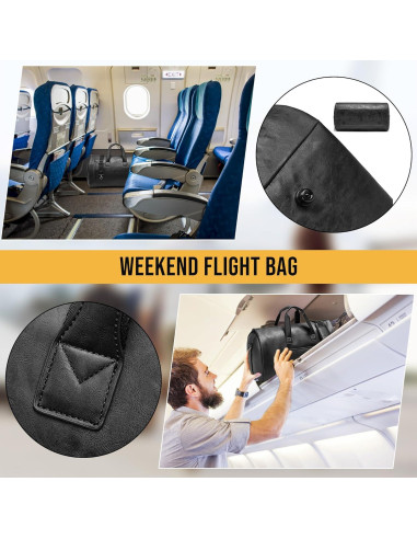 Bolsa de Ropa Convertible Wymulot 50L Negra con Compartimento para Zapatos