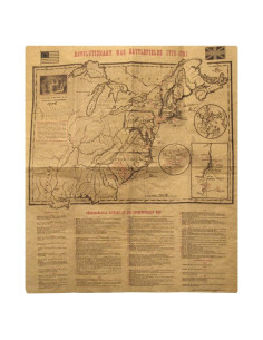Mapa Histórico de Batallas de la Guerra Revolucionaria Americana 1775-1781
