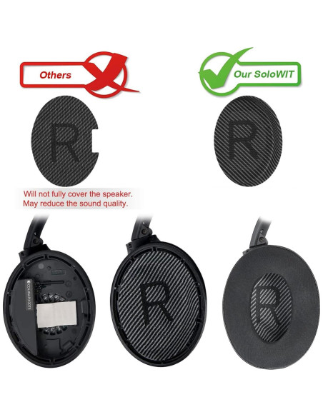 Almohadillas de Gel Refrigerante SoloWIT para Auriculares Bose QC35 II