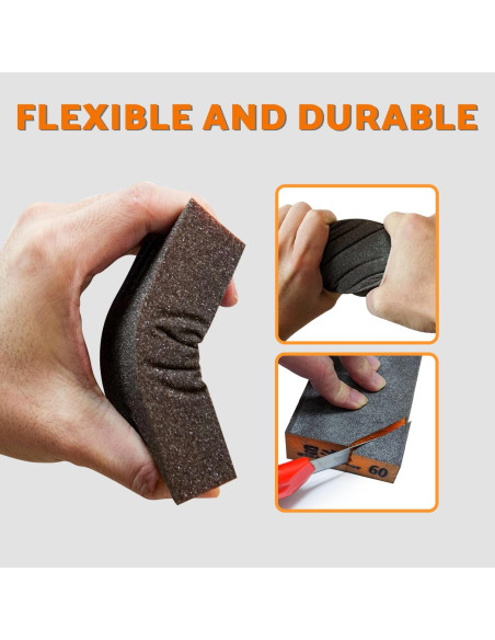 Esponjas de Lijado 220 Granos S&F STEAD & FAST - 4 Pcs