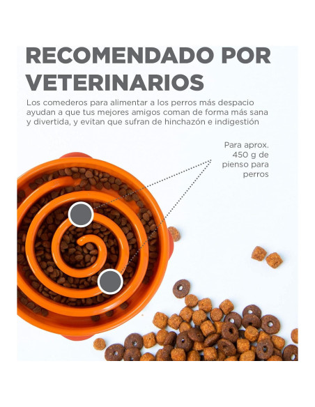 Cuenco Antideslizante para Perros Outward Hound Slo Bowl Grande