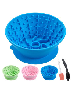 Tazón de Lamer para Perros BZERGTT - Silicona Antideslizante 19cm
