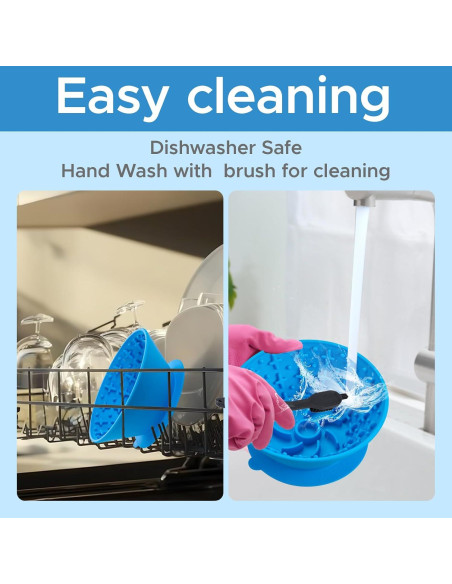 Tazón de Lamer para Perros BZERGTT - Silicona Antideslizante 19cm Tazón de Lamer para Perros BZERGTT - Silicona Antideslizante 19cm