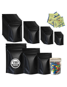 Bolsas Mylar Reutilizables AAS 150 Piezas 19L a Prueba de Olor