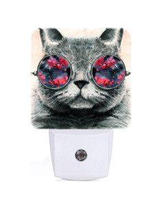 Luz Nocturna Enchufable Gato Gris FSHVQKD 11.5x7.5x5.4cm