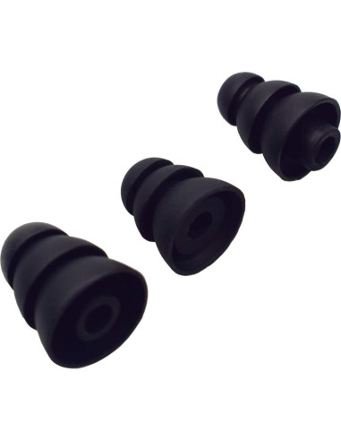 Puntas de oído de triple flanja Motanar - 6 pares S/M/L