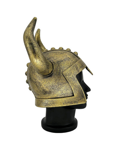Casco Vikingo con Cuernos Adulto LOOYAR para Halloween 37x27cm