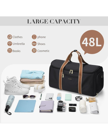 Bolsa de Viaje Convertible GOLF SUPAGS para Mujeres - Negro