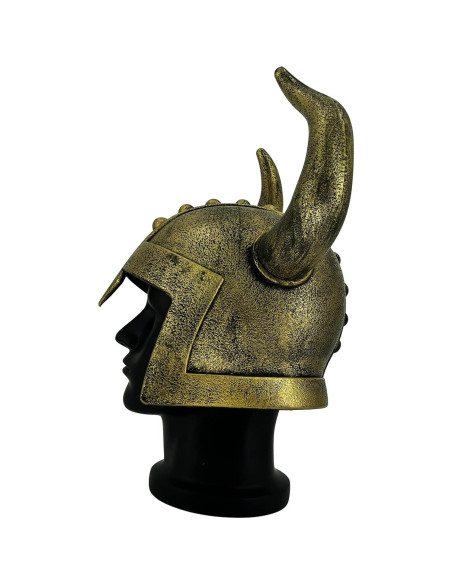 Casco Vikingo con Cuernos Adulto LOOYAR para Halloween 37x27cm
