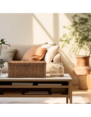 Caja Organizadora de Cables Konosnd - Marrón, 30.48x12.7x12.7 cm