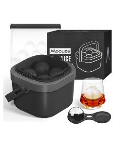 Molde para Hielo en Bola Mooues 2.4" Silicona Negra