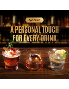 Molde para Hielo en Bola Mooues 2.4" Silicona Negra 2