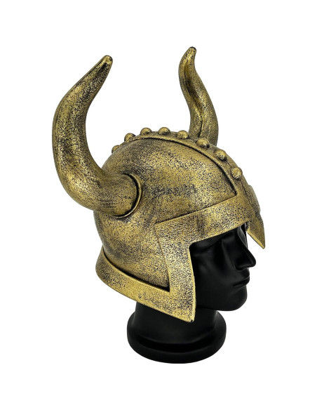 Casco Vikingo con Cuernos Adulto LOOYAR para Halloween 37x27cm