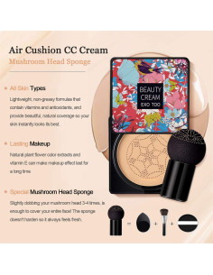 Crema CC NUIBO 15 ml x2 con Esponjas de Hongo Natural 2