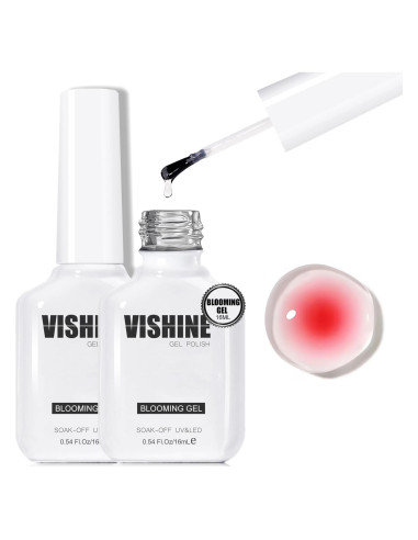 Esmalte de Uñas en Gel Vishine 16ml - 2 Pcs Floral Acuarela