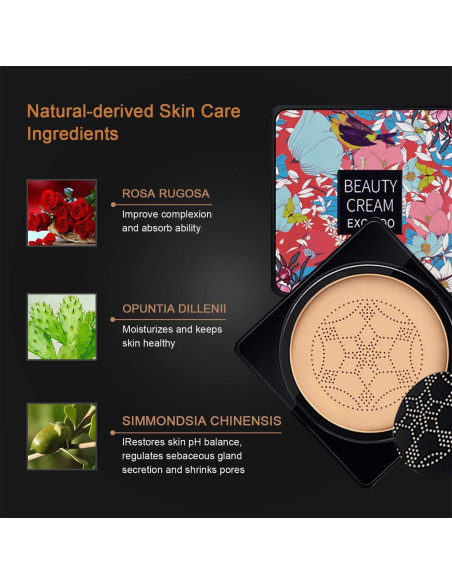 Crema CC NUIBO 15 ml x2 con Esponjas de Hongo Natural