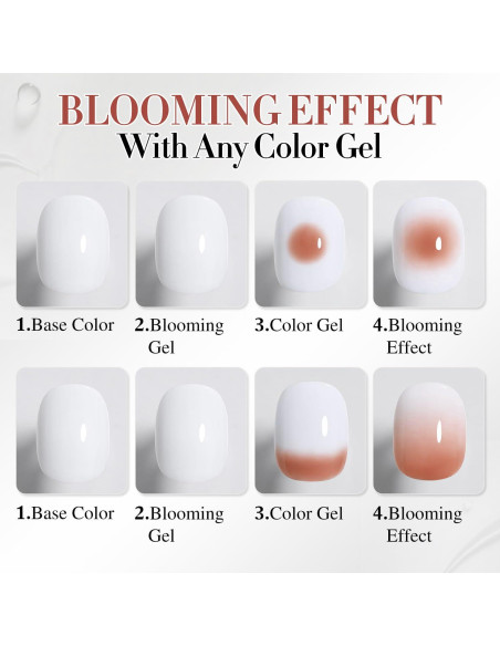 Esmalte de Uñas en Gel Vishine 16ml - 2 Pcs Floral Acuarela