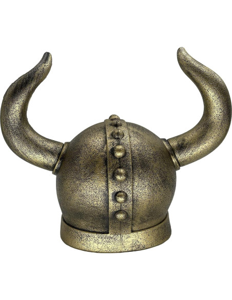 Casco Vikingo con Cuernos Adulto LOOYAR para Halloween 37x27cm