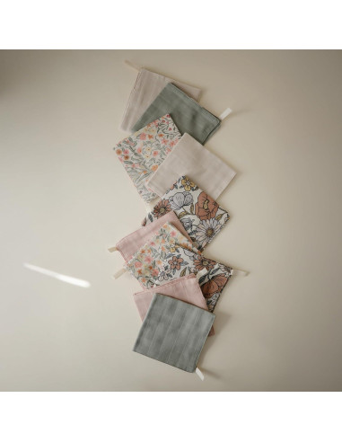 Toallas de Muselina de Algodón Orgánico Mushie - Paquete de 5