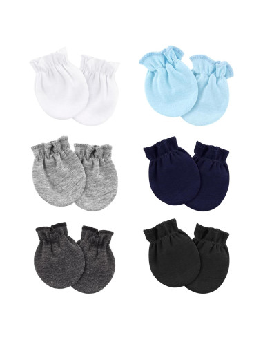 Manoplas para Bebés Recién Nacidos AQOKKA Algodón Orgánico 0-6 Meses