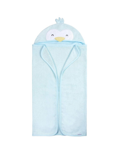 Conjunto de Toalla con Capucha Gerber Pingüino Azul 4 Piezas