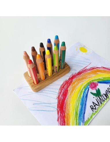 Organizador de Lápices de Madera Stabilo Woody para 10 Lápices