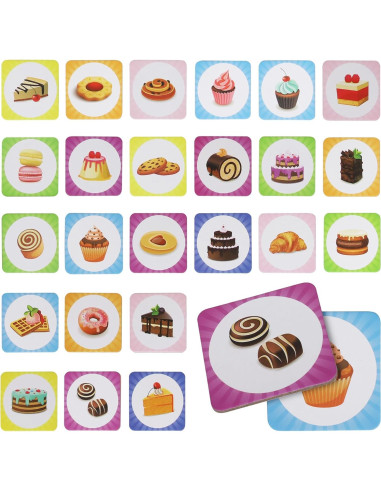 Juego de Memoria Point Games para Niños - 48 Cartas Didácticas