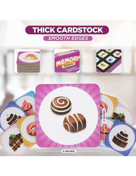 Juego de Memoria Point Games para Niños - 48 Cartas Didácticas