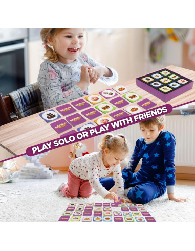 Juego de Memoria Point Games para Niños - 48 Cartas Didácticas