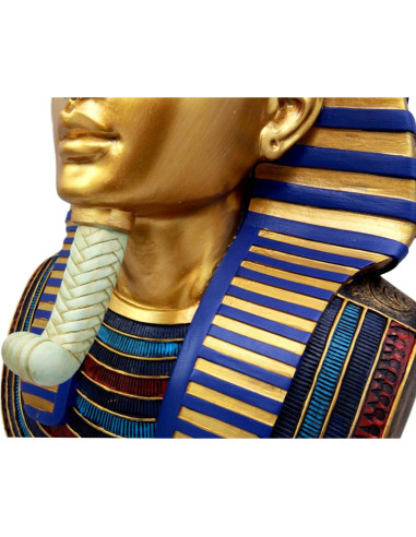 Estatua de Busto Tutankamón 28 cm Ebros Gift Resina Pintada