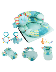 Almohada 3-en-1 Blublu Park para Bebés - Soporte Sentado Azul