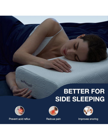 Cojín Cubo Viscoelástico Huhu Sleep 61x36cm Refrigerante