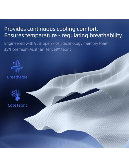 Cojín Cubo Viscoelástico Huhu Sleep 61x36cm Refrigerante