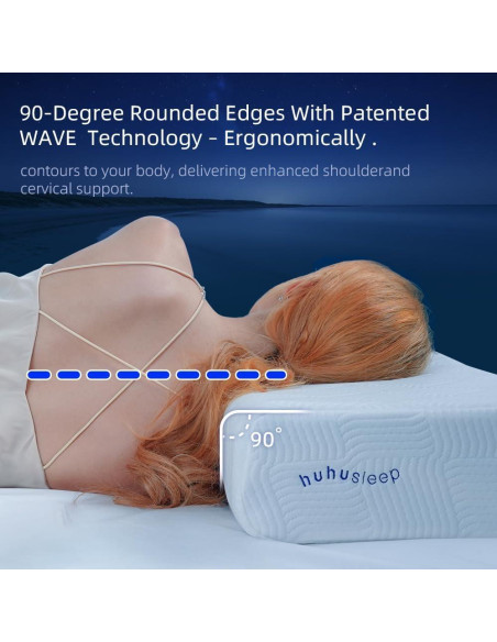 Cojín Cubo Viscoelástico Huhu Sleep 61x36cm Refrigerante