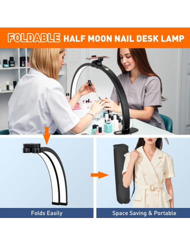 Lámpara de Uñas Plegable KIRKAS 29" (73.66cm) 4700 Lúmenes