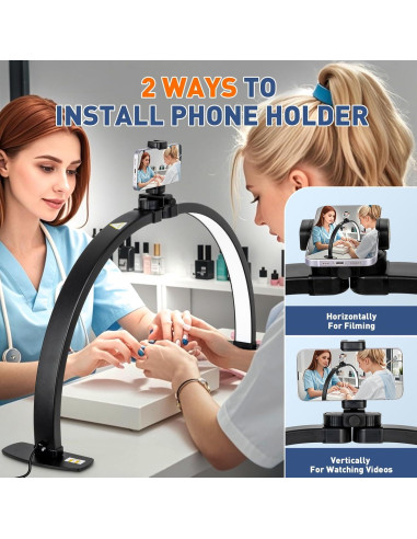 Lámpara de Uñas Plegable KIRKAS 29" (73.66cm) 4700 Lúmenes