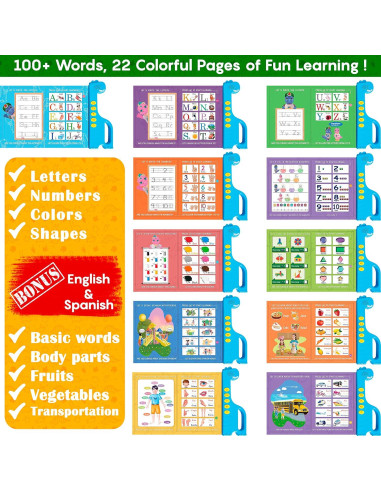 Libro Electrónico Interactivo Curioso 2 Aprender ABC 0.52 kg