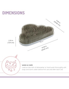 Soporte de Secado para Biberones Melii Gris Libre de BPA 2