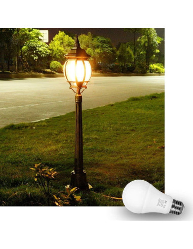 Bombilla Vgogfly Dusk a Dawn Blanca Cálida E26 1 Cuenta