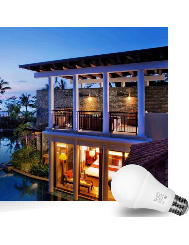 Bombilla Vgogfly Dusk a Dawn Blanca Cálida E26 1 Cuenta