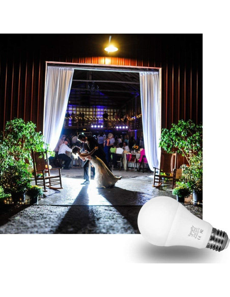 Bombilla Vgogfly Dusk a Dawn Blanca Cálida E26 1 Cuenta