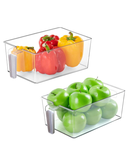 Contenedores Organizadores de Refrigerador Vacane 2 Pack S