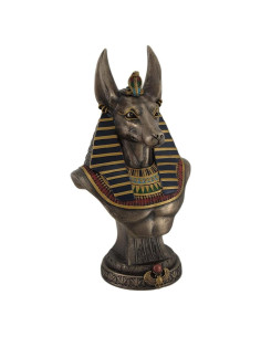 Estatua Busto Anubis Dios Chacal Diseño Veronese 24 cm