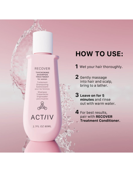 Champú Engrosante ACTIIV para Mujeres 79.83 ml - Vegano