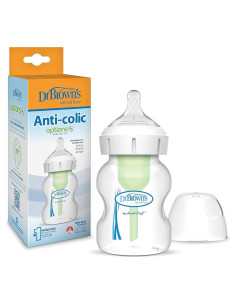 Biberón Dr. Brown's Anti-Cólico Opciones+ Cuello Ancho 150 mL