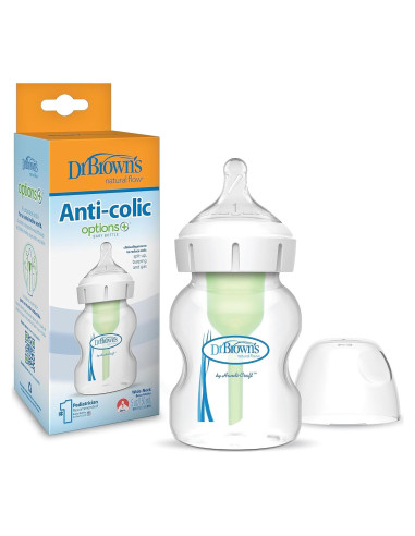 Biberón Dr. Brown's Anti-Cólico Opciones+ Cuello Ancho 150 mL