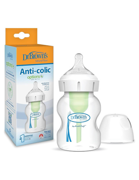 Biberón Dr. Brown's Anti-Cólico Opciones+ Cuello Ancho 150 mL